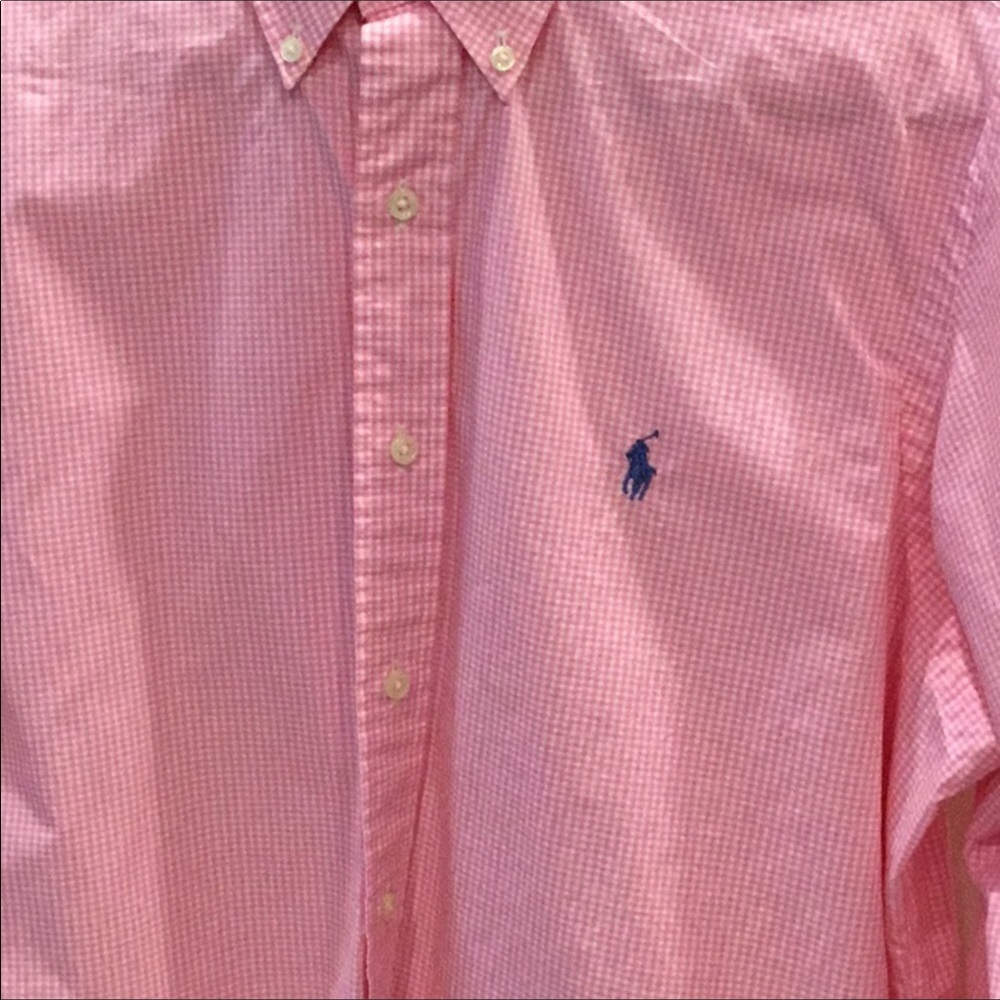 Ralph Lauren Pink & White Checked Shirt - Picture 3 of 6